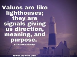consumerism - values are like lighthouses